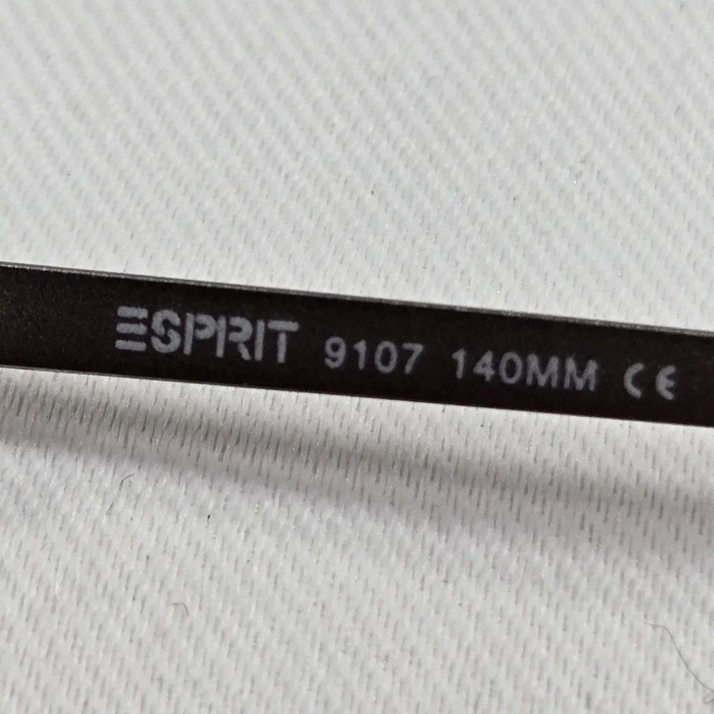 VTG Esprit 9107 Brown Metal Half Rimless Eyeglasses Frames 140mm Color-035 Retro